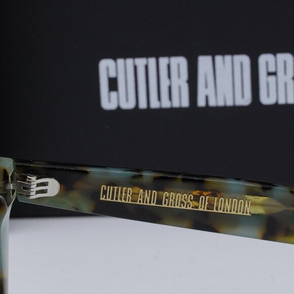 Cutler and Gross CG1352S 003 Square Sunglasses - Green Havana/Grey - Picture 5 of 8